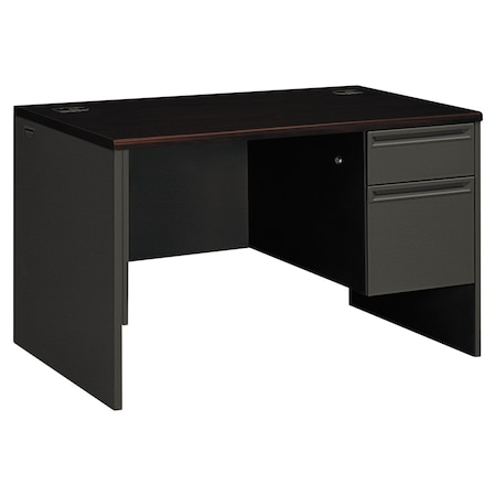 Hon Pedestal Desk Right Pedestal Desk, 30 in D X 29.5 in H, 48" W X Mahogany H38251.N.S